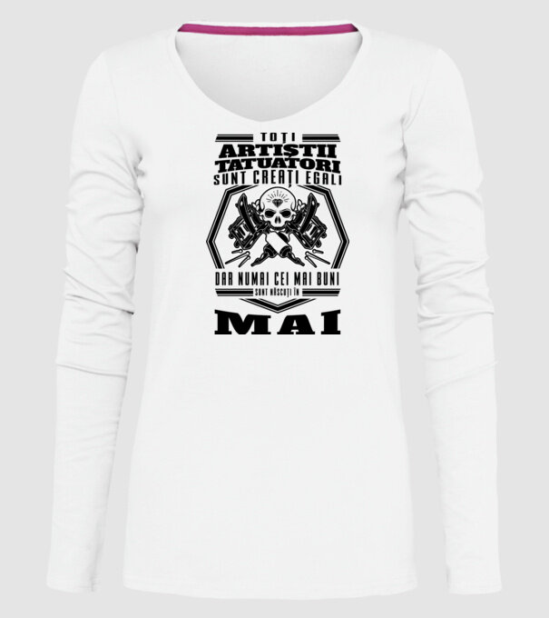 Toți artiștii tatuatori sunt creați egali mai model alb pe tricou
