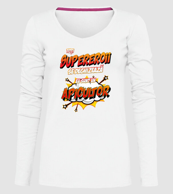 Toți supereroii se deghizează, eu sunt un apicultor model alb pe tricou