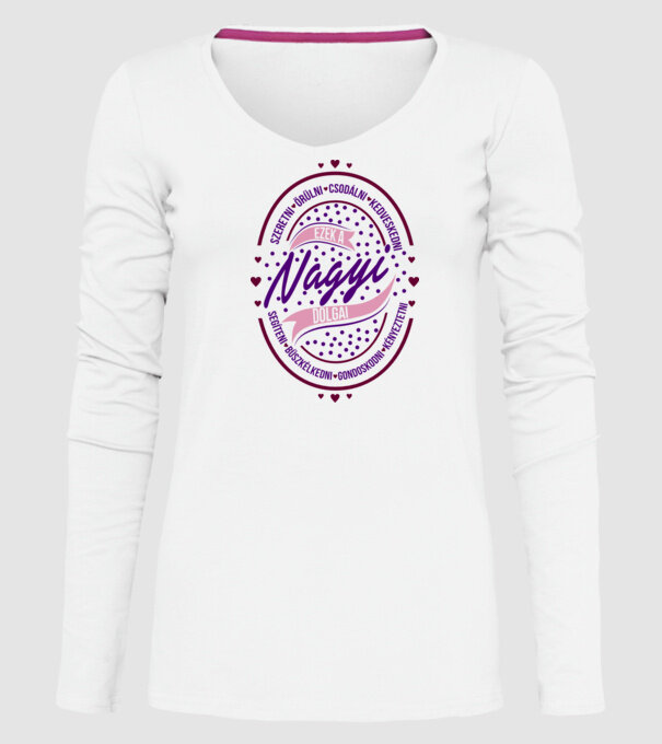 treburile unei bunici model alb pe tricou