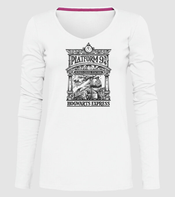 Trenuri model alb pe tricou