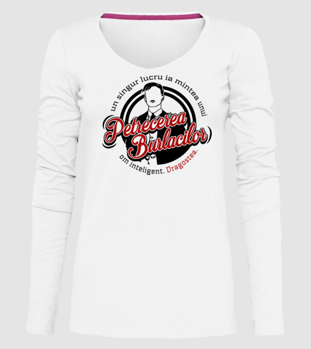 Un singur lucru ia mintea unui om inteligent model alb pe tricou