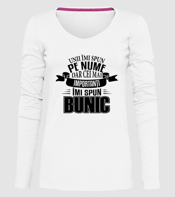 Unii îmi spun pe nume, dar cei mai importanți îmi spun bunic model alb pe tricou