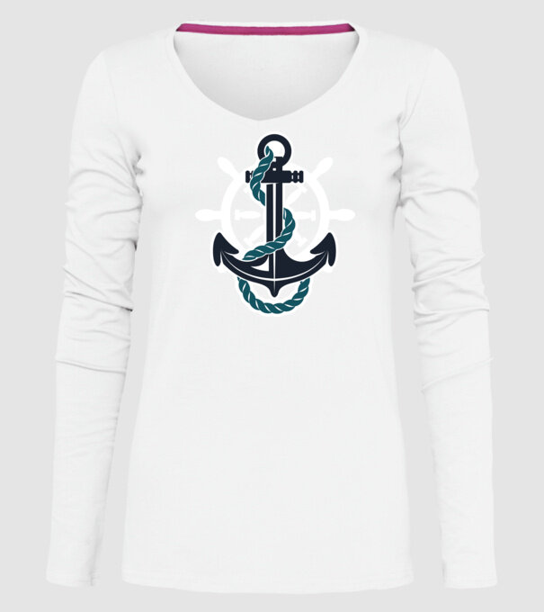 Vapoare model alb pe tricou