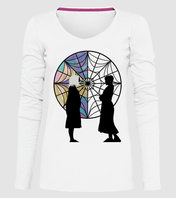 Wednesday Friendship model alb pe tricou