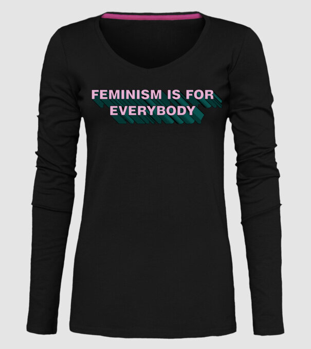 Feminismul este pentru toată lumea model negru pe tricou