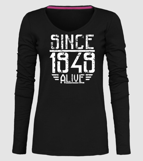 Alive since 1949 model negru pe tricou