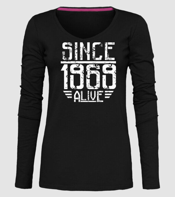 Alive since 1969 model negru pe tricou