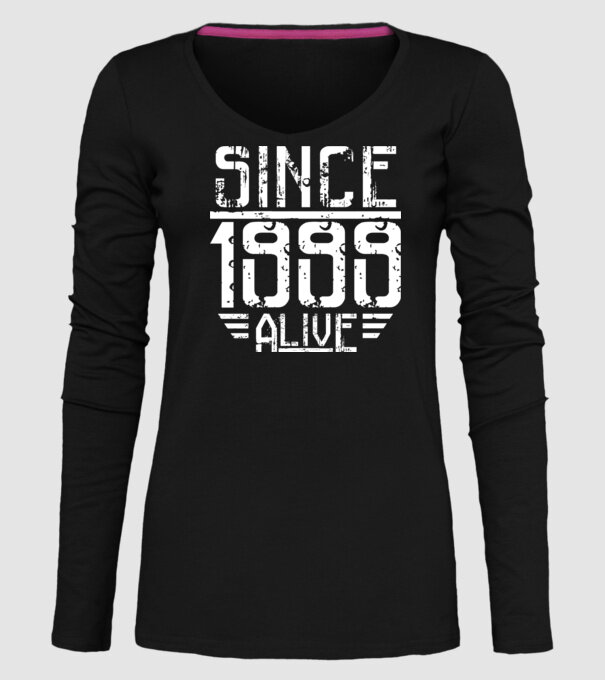 Alive since 1999 model negru pe tricou