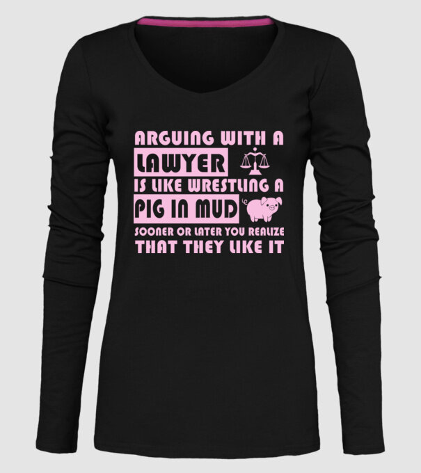 Arguing with a lawyer model negru pe tricou