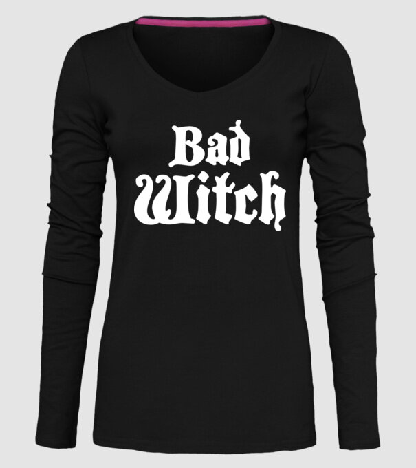 Bad Witch tricou cuplu model negru pe tricou