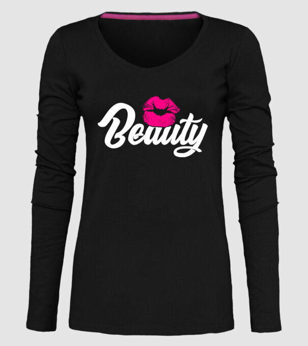 Beauty model negru pe tricou
