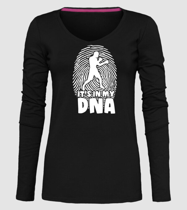 Boxer DNA model negru pe tricou