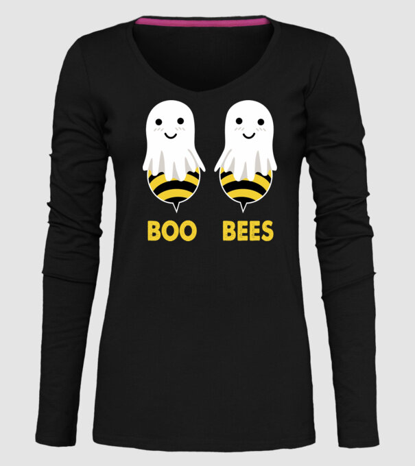 Boo bees model negru pe tricou