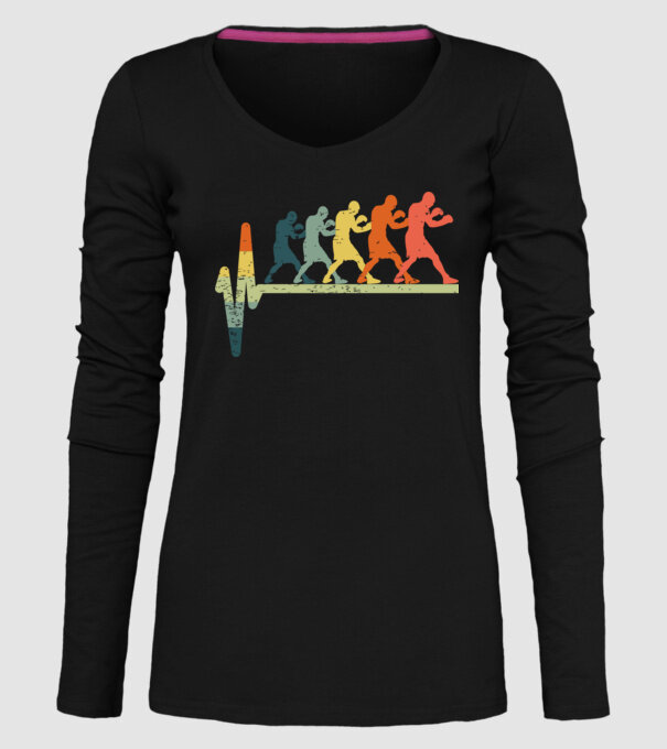 Box EKG model negru pe tricou