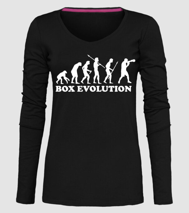 Box evolution model negru pe tricou