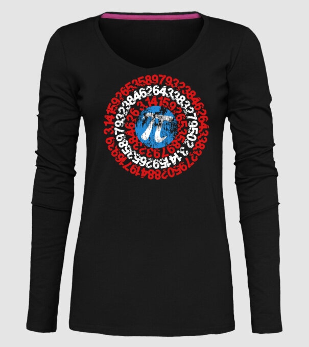 Captain PI model negru pe tricou