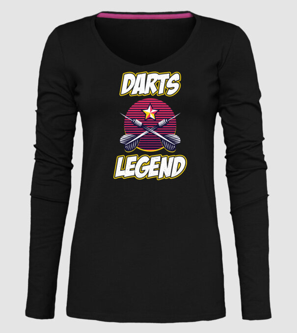 Darts legend model negru pe tricou