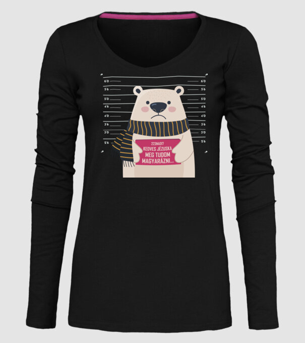 DearSanta model negru pe tricou