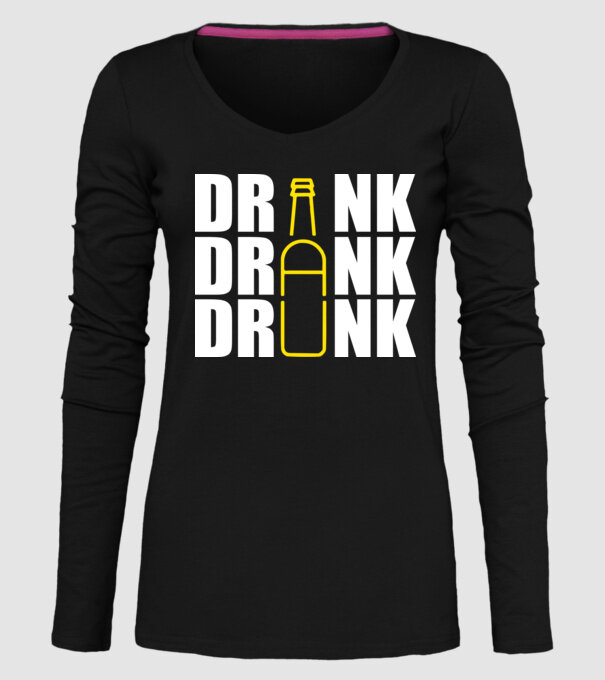 Drink drank drunk model negru pe tricou