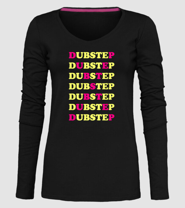 Dubstep model negru pe tricou