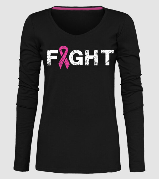 Fight model negru pe tricou