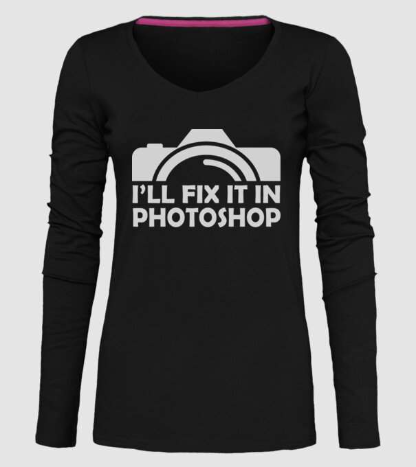 Fix in PS model negru pe tricou