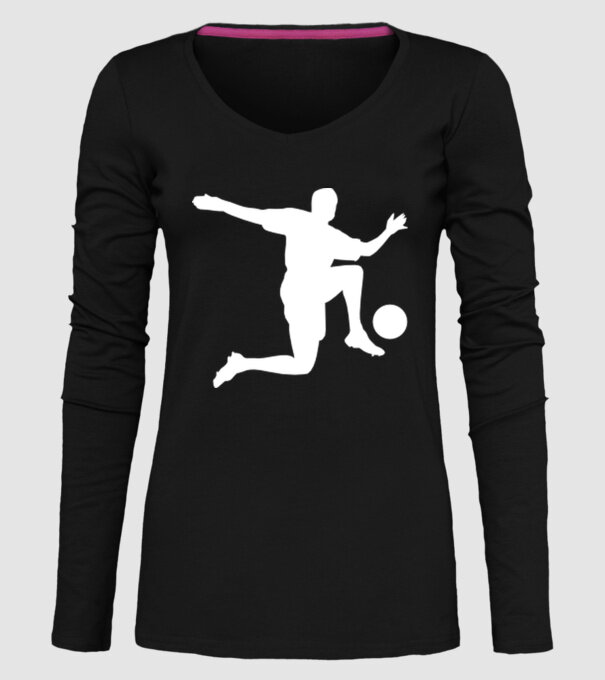 Fotbal 3 model negru pe tricou
