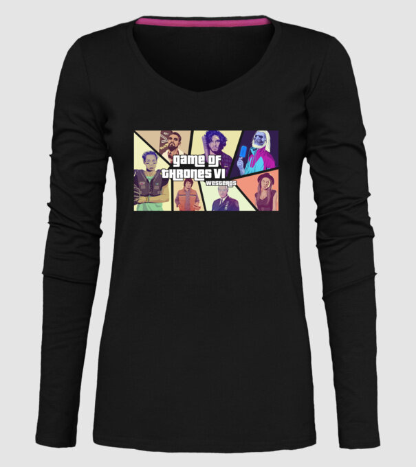 game of thrones gta model negru pe tricou