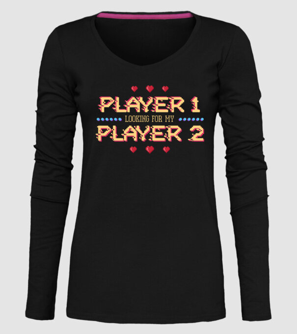 Gamer Love model negru pe tricou