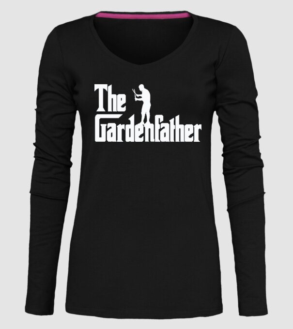 The Gardenfather model negru pe tricou