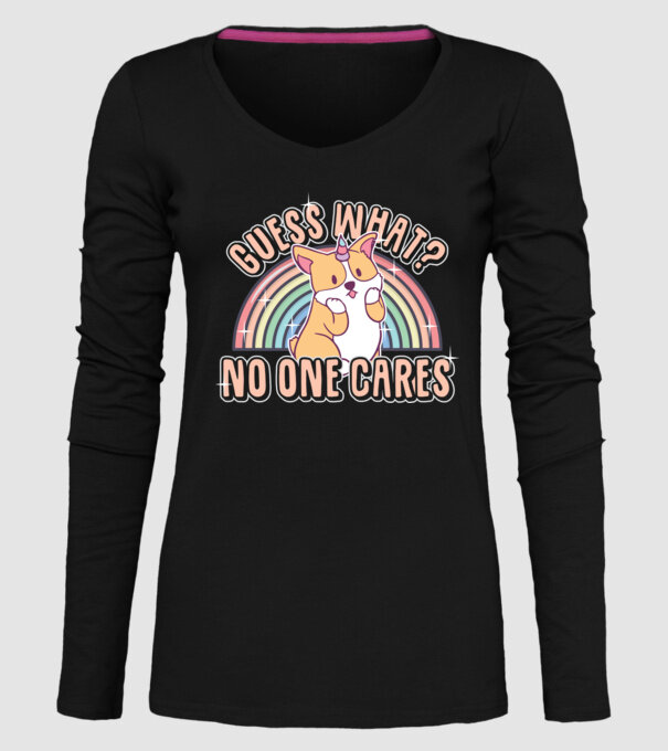 Guess what corgicorn model negru pe tricou