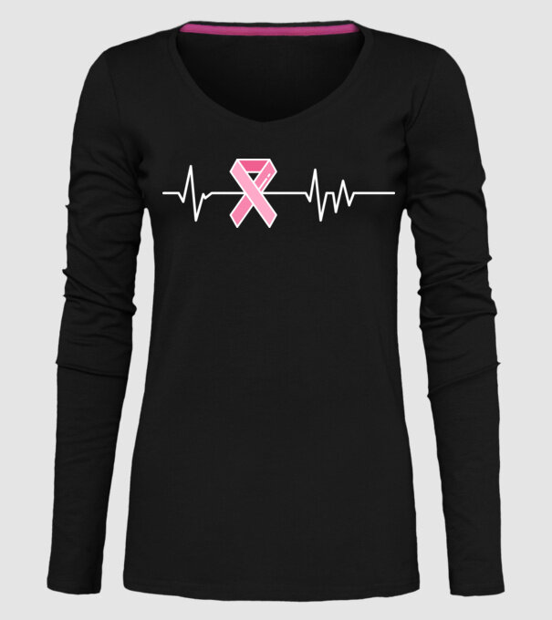Heartbeat faith model negru pe tricou