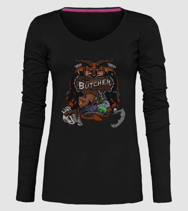 Heroes of the Storm - Butcher (snapsleek) model negru pe tricou