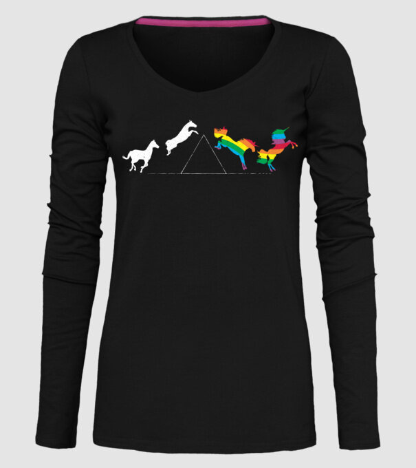 horse pink floyd model negru pe tricou