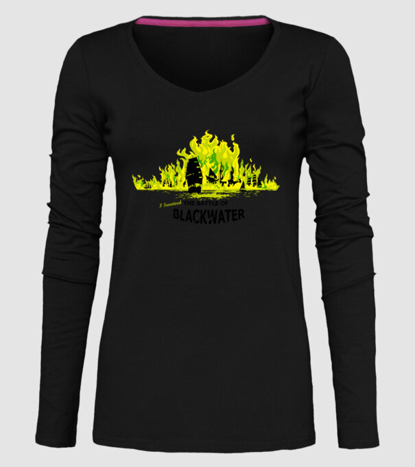 I Survived The Battle of Blackwater model negru pe tricou