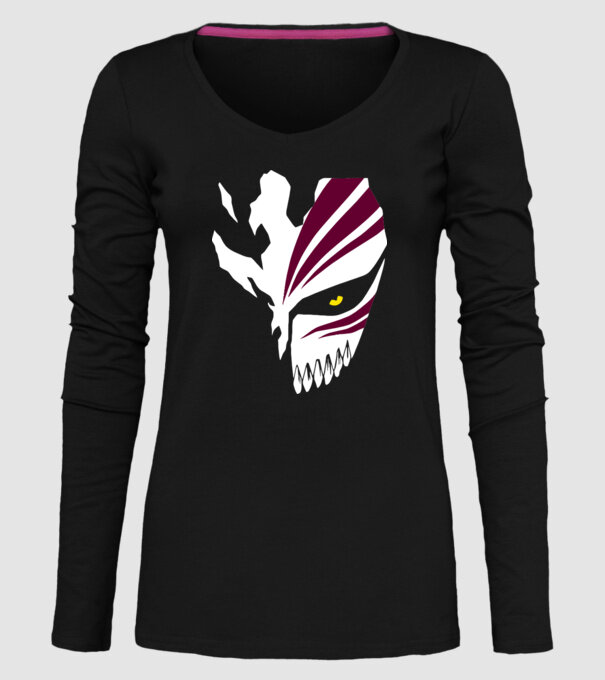 Ichigo Hollow Mask model negru pe tricou