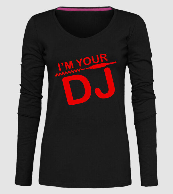 Im your DJ model negru pe tricou
