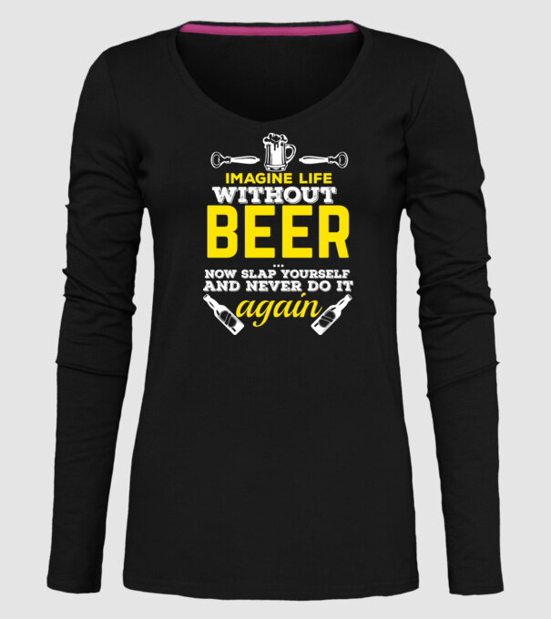 Imagine life model negru pe tricou