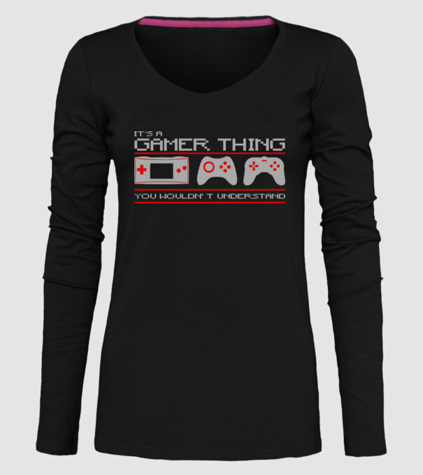 'It''s a gamer thing...' model negru pe tricou