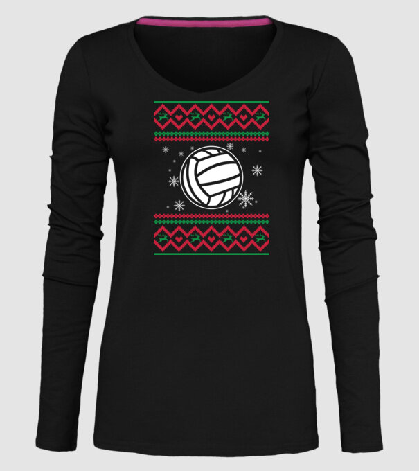 Model tricotat de Crăciun - Polo pe apă model negru pe tricou