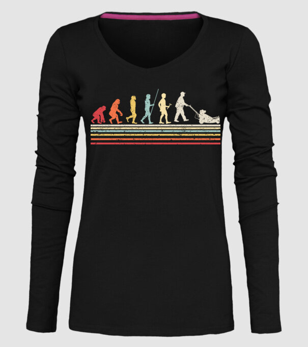 Evoluție Grădinar model negru pe tricou