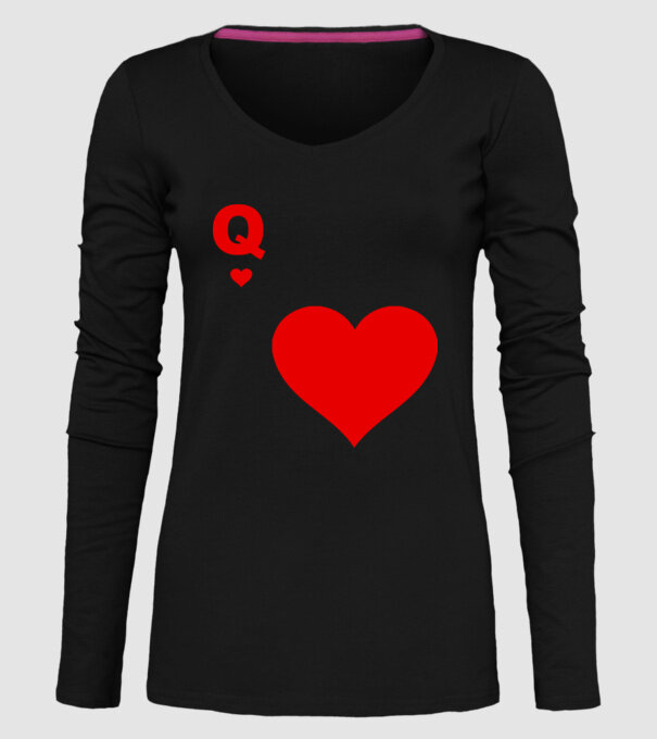 Regină model negru pe tricou