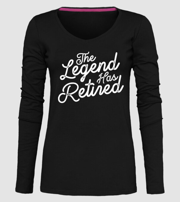 Legend has retired model negru pe tricou