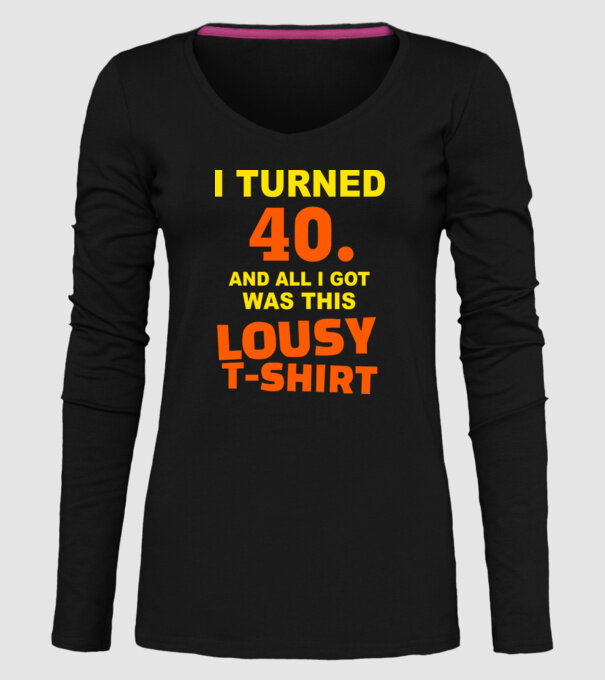 Lousy T-shirt 40 model negru pe tricou