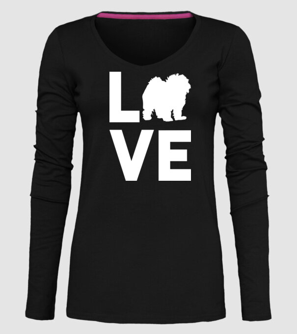 LOVE Bolognese model negru pe tricou