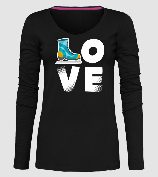love model negru pe tricou