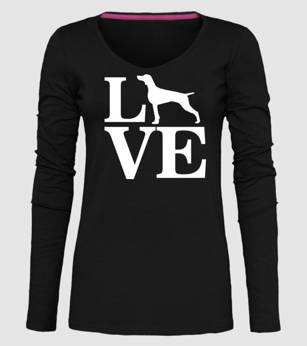 LOVE VIȘLĂ model negru pe tricou