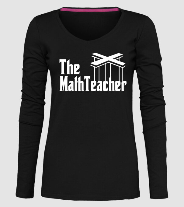 Profesor de matematică Mathteacher Godfather model negru pe tricou