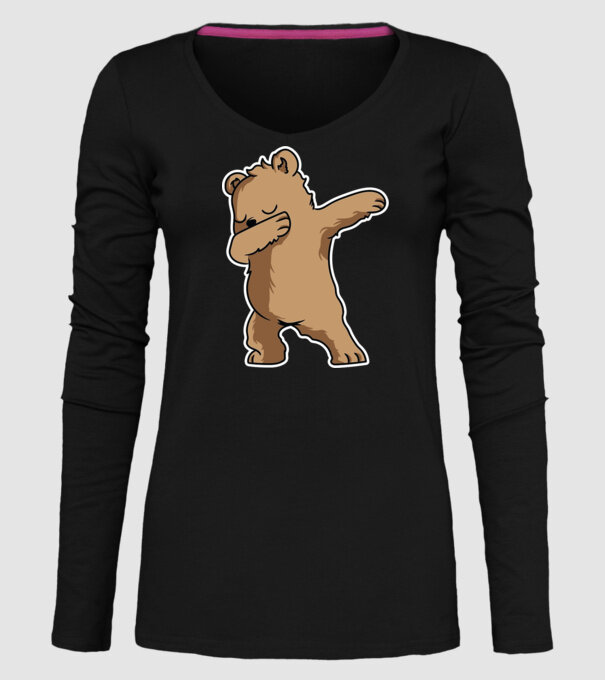 Urs DAB model negru pe tricou