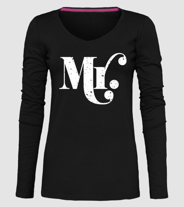 Mr 2 model negru pe tricou